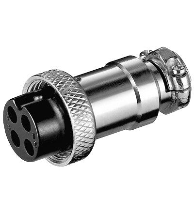 Goobay microphone jack 4-poles MK 4 Sølv