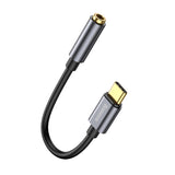Baseus L54 kabel til mobiltelefon Sort, Grå USB C 3.5mm