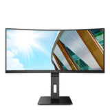 AOC P2 CU34P2A computerskærm 86,4 cm (34") 3440 x 1440 pixel Quad HD LED Sort
