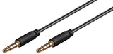 Goobay 63824 lydkabel 0,5 m 3.5mm Sort