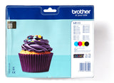 Brother LC-123VALBP blækpatron 4 stk Original Sort, Blå, Magenta, Gul