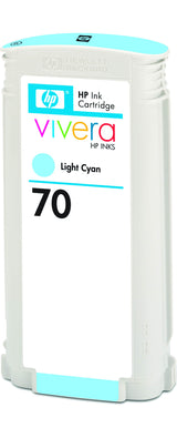 HP 70-blækpatron, 130 ml, lys cyan
