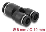 DeLOCK 60752 luftfittings og stik Sort Metal, Plast Indvendigt gevind 1 stk