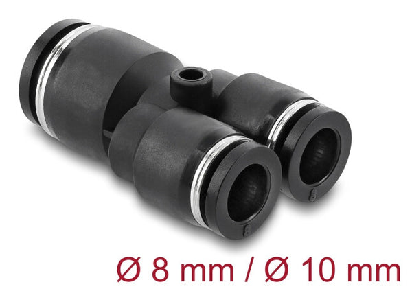 DeLOCK 60752 luftfittings og stik Sort Metal, Plast Indvendigt gevind 1 stk