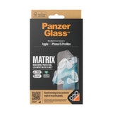 PanzerGlass ® ECO MATRIX Skærmbeskyttelse med D3O® iPhone 15 Pro Max | Ultra-Wide Fit m. AlignerKit