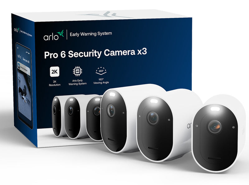 Arlo Pro VMC4370P IP Kamera 3er Set IP-sikkerhedskamera Udendørs 2560 x 1440 pixel Loft/væg