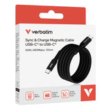 Verbatim 31859 USB-kabel USB 2.0 1,2 m USB C 0,48 Gbit/sek. 60 W Sort