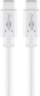 Goobay 67194 USB-kabel USB 3.2 Gen 2 (3.1 Gen 2) 1 m USB C 5 Gbit/sek. Hvid