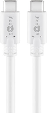 Goobay 67193 USB-kabel USB 3.2 Gen 1 (3.1 Gen 1) 0,5 m USB C 5 Gbit/sek. Hvid