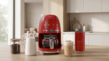 Smeg 50's Style Drypfilter kaffemaskine DCF02RDEU Rød