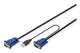 Digitus DS-19233 KVM-kabel Sort, Blå 5 m