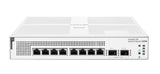 HPE Aruba Networking Networking Instant On Switch 8p Gigabit CL4 PoE 2p SFP 124W 1930 Administreret L2/L3/L4 Gigabit Ethernet (10/100/1000) Strøm over Ethernet (PoE) 1U Hvid