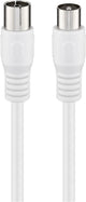 Goobay 66615 koaxial kabel 3 m Hvid