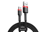 Baseus Cafule USB-kabel 2 m USB A Micro-USB A Sort, Rød