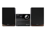 Sharp XL-B512(BR) stereoanlæg Home audio micro system 45 W Brun