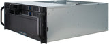 Inter-Tech 4U-4408 Stativ Sort, Sølv