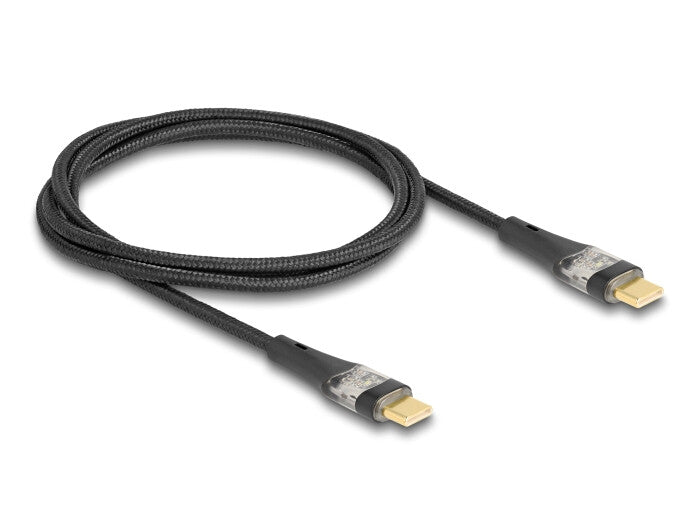 DeLOCK 80763 USB-kabel USB 2.0 1 m USB C 0,48 Gbit/sek. 100 W Sort