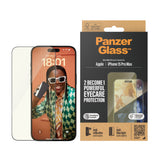 PanzerGlass ® EyeCARE™ Skærmbeskyttelse iPhone 15 Pro Max | Ultra-Wide Fit