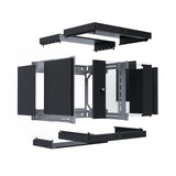 EFB Elektronik WGX-0906TS.G1 stativ 9U Vægmonteret stativ Sort