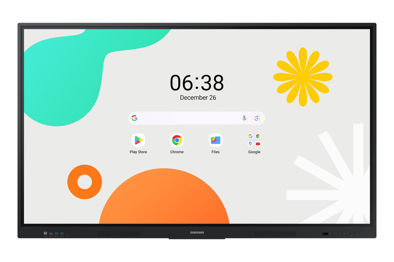 Samsung WA86F Interaktivt whiteboard 2,18 m (86") 3840 x 2160 pixel Berøringsskærm Sort