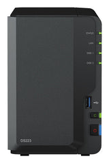 Synology DiskStation DS223 NAS & lagringsserver Desktop Realtek RTD1619B 2 GB DDR4 0 TB
