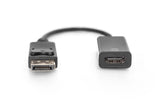 Digitus DB-340415-002-S videokabel adapter 0,2 m DisplayPort HDMI Sort