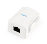 Gembird NCAC-1F6-01 stikdåse RJ-45 Hvid