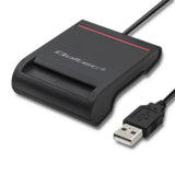 Qoltec 50642 magnetisk kortlæser USB Sort