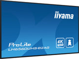 iiyama LH6560UHS-B2AG skilte display Digital A-tavle 163,8 cm (64.5") LED Wi-Fi 500 cd/m² 4K Ultra HD Sort Indbygget processer Android 11 24/7