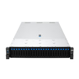 ASUS RS720A-E13-RS24G Socket SP5 Stativ (2U) Sort, Sølv