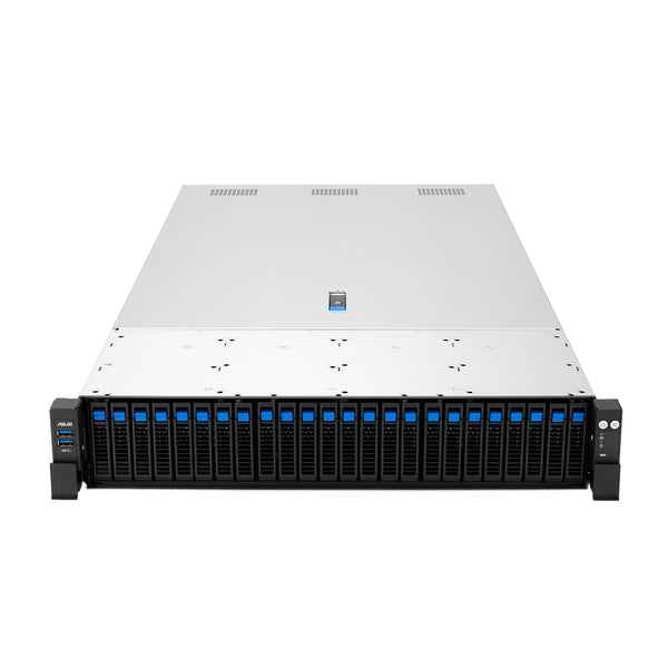 ASUS RS720A-E13-RS24G Socket SP5 Stativ (2U) Sort, Sølv