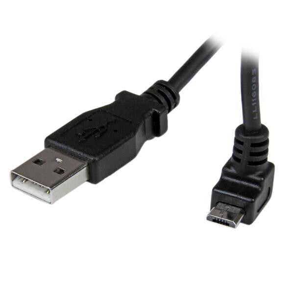 StarTech.com 1m USB2.0 A - micro B m/m USB-kabel USB A Micro-USB B 0,48 Gbit/sek. Sort