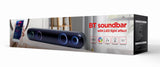 Gembird SPKBT-BAR400L SoundBar højttaler Sort 2.0 kanaler 10 W