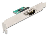 DeLOCK 90582 seriel konverter/repeater/isolator USB 2.0 RS-232 Grøn, Rustfrit stål