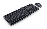 Logitech MK120 tastatur Mus inkluderet USB QWERTZ Slovakisk Sort