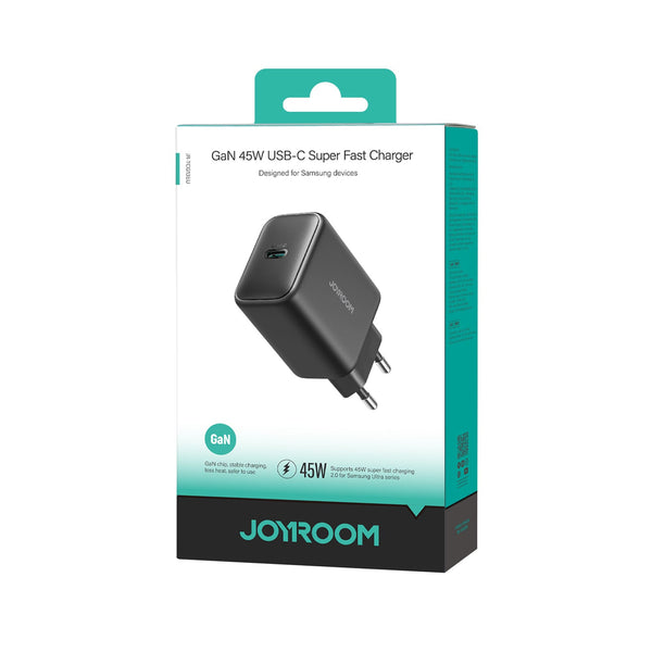 JOYROOM JR-TCG13 oplader til mobil enhed Smartphone, Tablet Sort Vekselstrøm Hurtig opladning Indendørs