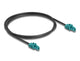 DeLOCK 90128 koaxial kabel 1 m Mini FAKRA Z Turkisfarve, Sort