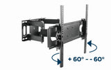Gembird WM-70ST-01 tv-beslag 177,8 cm (70") Sort