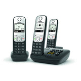 Gigaset A690A Analog/DECT-telefon Nummervisning Sort