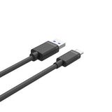 UNITEK C14103BK-3M USB-kabel USB 3.2 Gen 1 (3.1 Gen 1) USB A USB C Sort