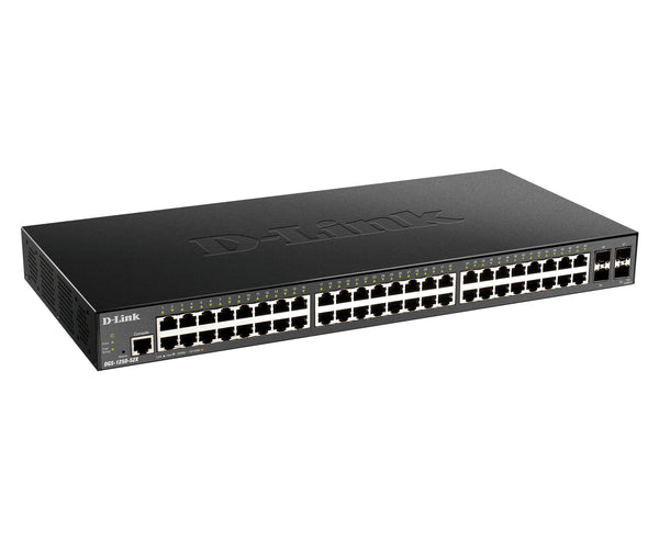D-Link DGS-1250-52X Administreret L3 Gigabit Ethernet (10/100/1000) Sort