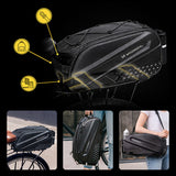 Wozinsky 5907769384905 cykeltaske & kurv Bagside 14 L Polyester, Polyurethan, EVA (ethylenvinylacetat) Sort
