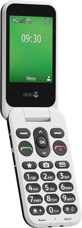 Doro Leva E30 7,11 cm (2.8") 142,7 g Sort, Hvid Feature telefon