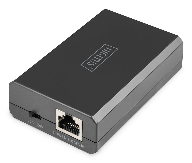 Digitus DN-95211 PoE adapter Hurtigt ethernet, Gigabit Ethernet 48 V