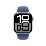Apple Watch Series 10 OLED 42 mm Digital 374 x 446 pixel Berøringsskærm 4G Sølv Wi-Fi GPS (satellit)