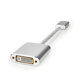 Nedis CCTB37250AL02 videokabel adapter 0,2 m DisplayPort DVI-D Sølv