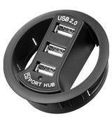 Goobay 93893 interface hub USB 2.0 480 Mbit/s Sort