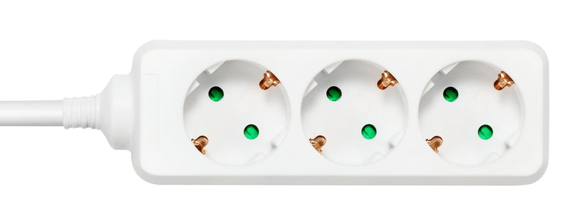 Deltaco Outlet 3xCEE 7/3 1xCEE 7/7 3m white