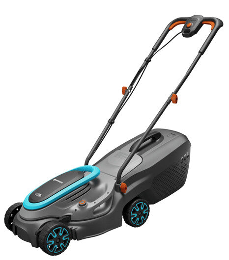 Gardena PowerMax 32/18V P4A Skubbe plæneklipper Batteri Blå, Grå