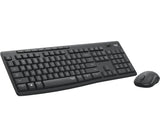 Logitech MK295 Silent Wireless Combo tastatur Mus inkluderet Kontor RF trådløst Ungarsk Grafit
